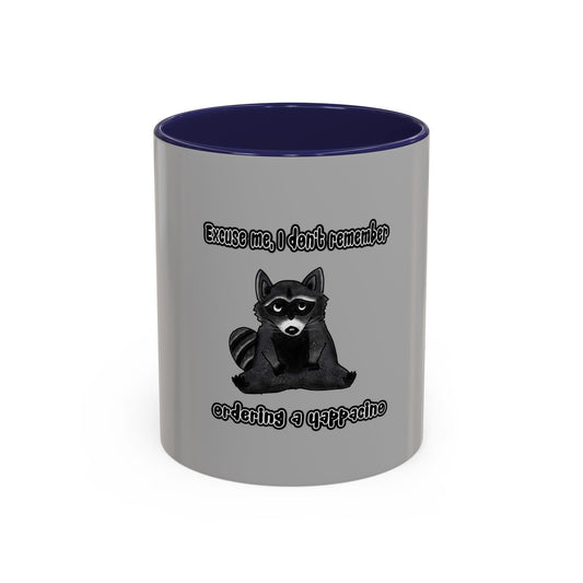 Raccoon Yappacino Accent Coffee Mug (11, 15oz)
