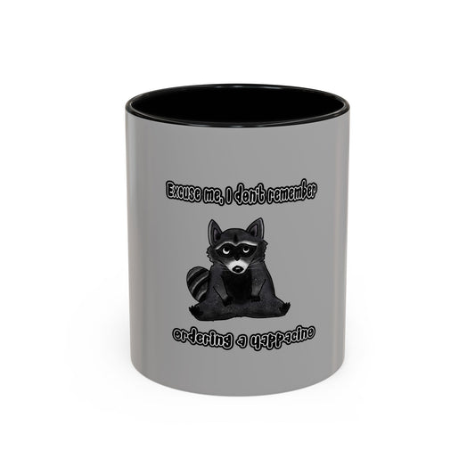 Raccoon Yappacino Accent Coffee Mug (11, 15oz)