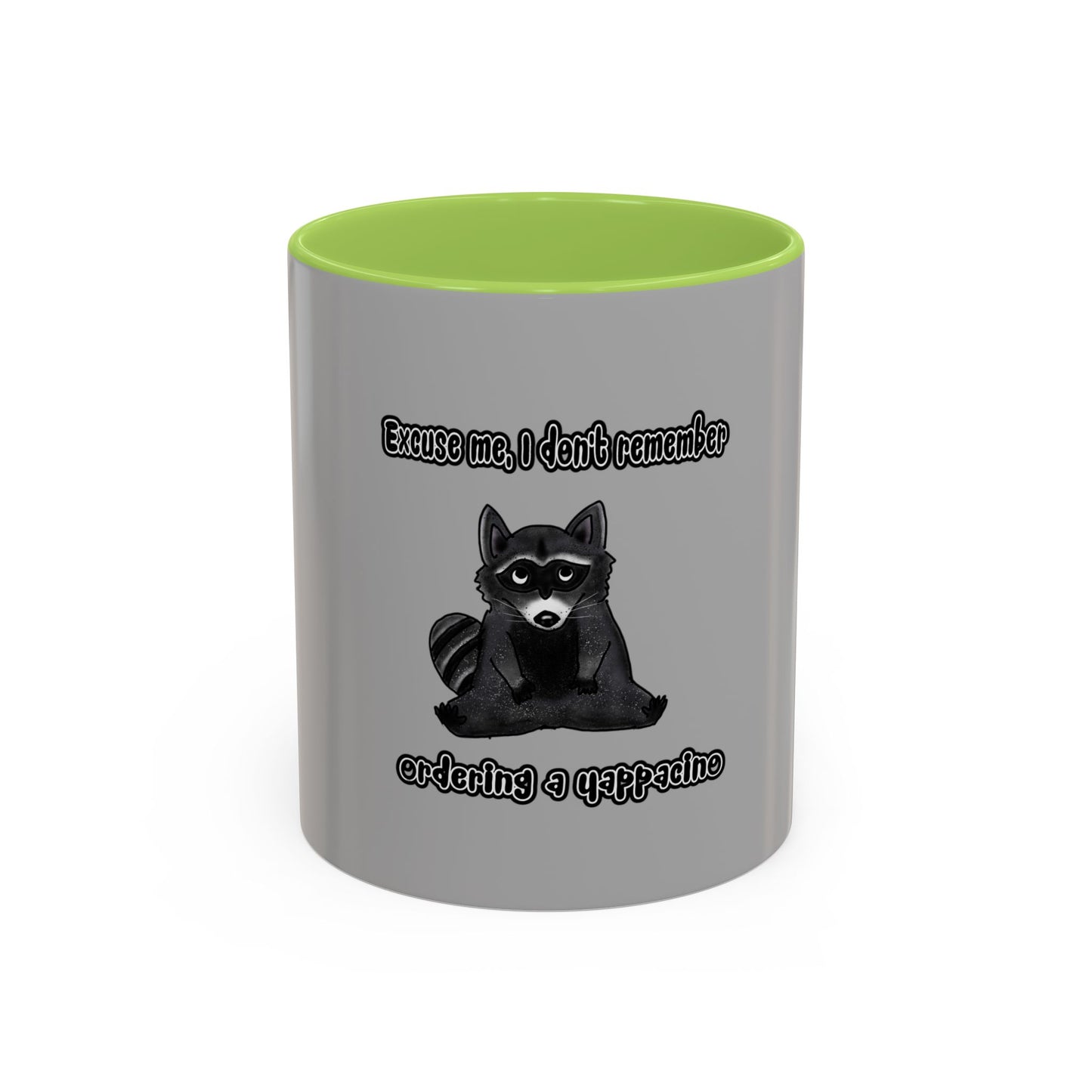 Raccoon Yappacino Accent Coffee Mug (11, 15oz)