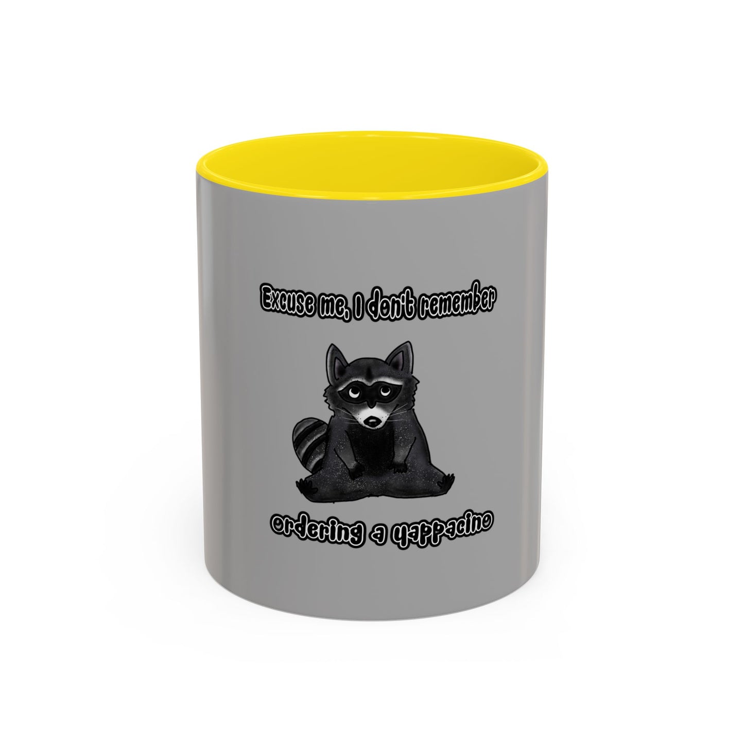 Raccoon Yappacino Accent Coffee Mug (11, 15oz)