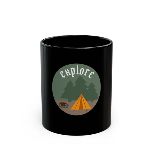 Explore Black Mug (11oz, 15oz)